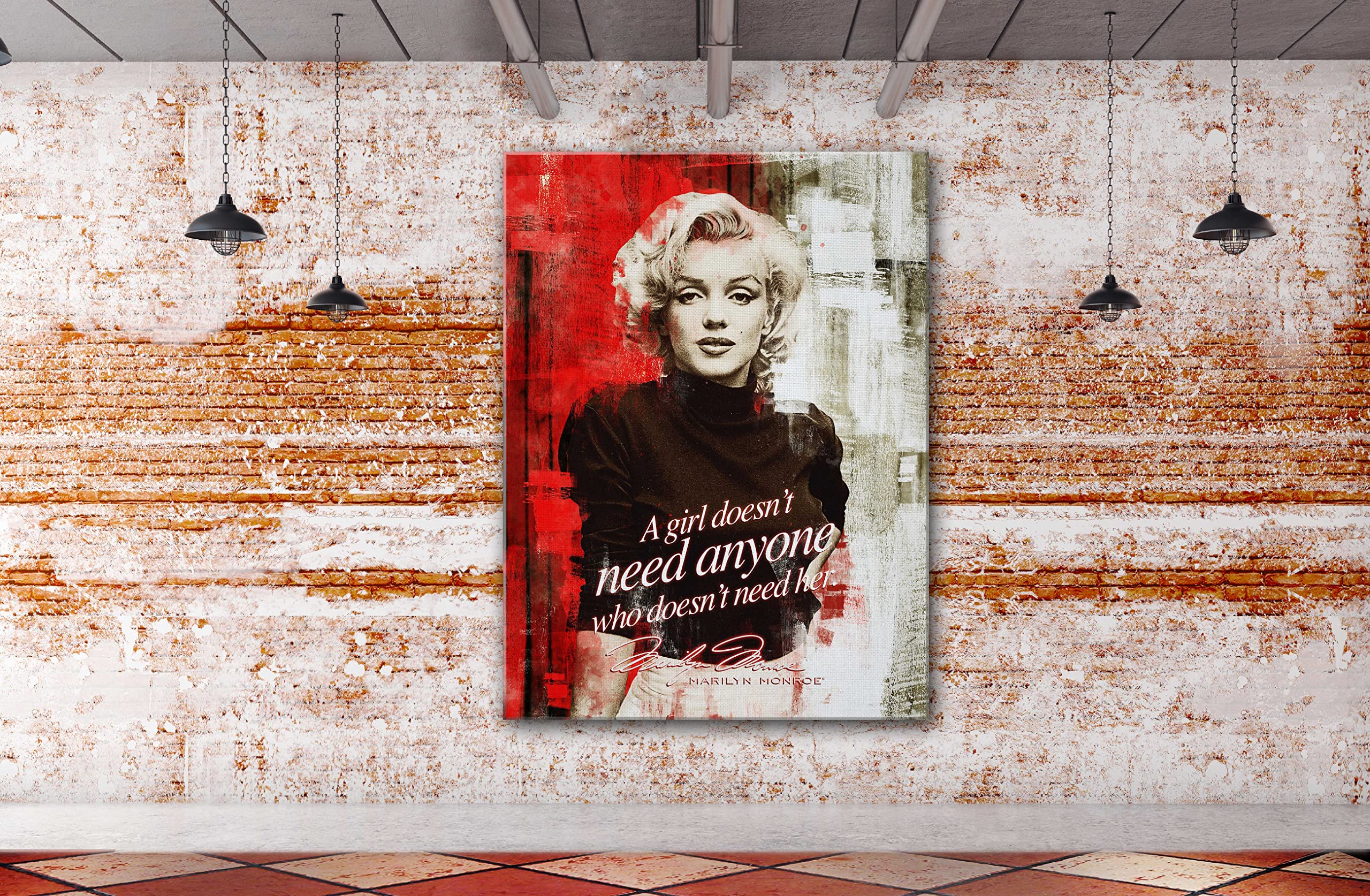 Amazon.co.jp: SpiritualHands マリリンモンロー ウォールアート